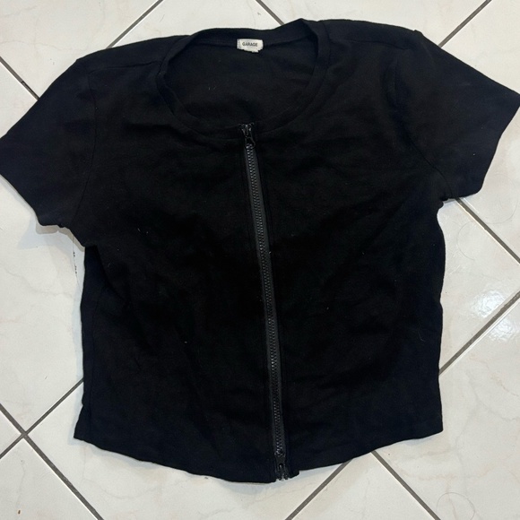 Garage Tops - Garage t-shirt , zipper up the chest